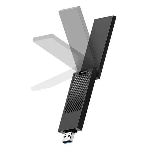 Адаптер, Cudy WU6500 Tri-Band Wi-Fi 7 BE6500 USB 3.0 Adapter 802.11be/ax/ac/a/b/g/n 2880Mbps at 6GHz 2880Mbps at 5Ghz 688Mbps at 2.4GHz - 3
