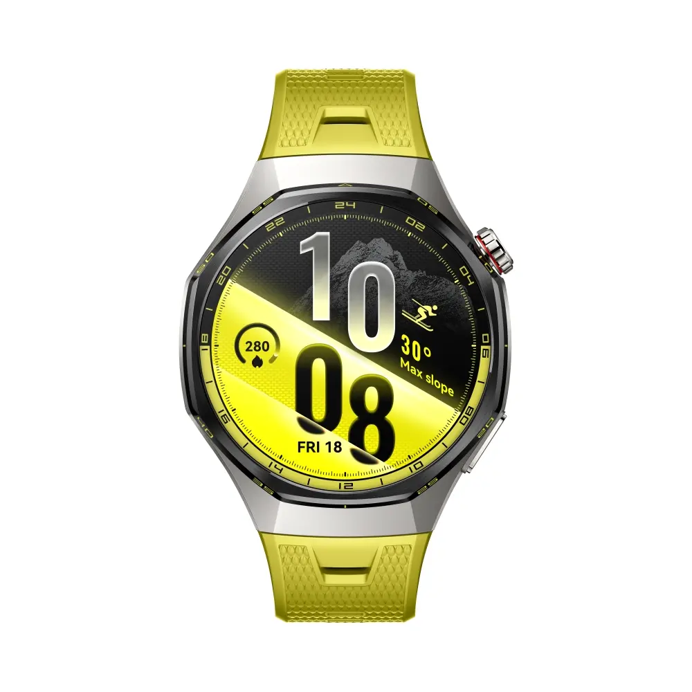 Часовник, Huawei Watch GT 7 Pro Atum-B49W Yellow Fluoroelastomer + Huawei Freebuds SE 4 ANC, White