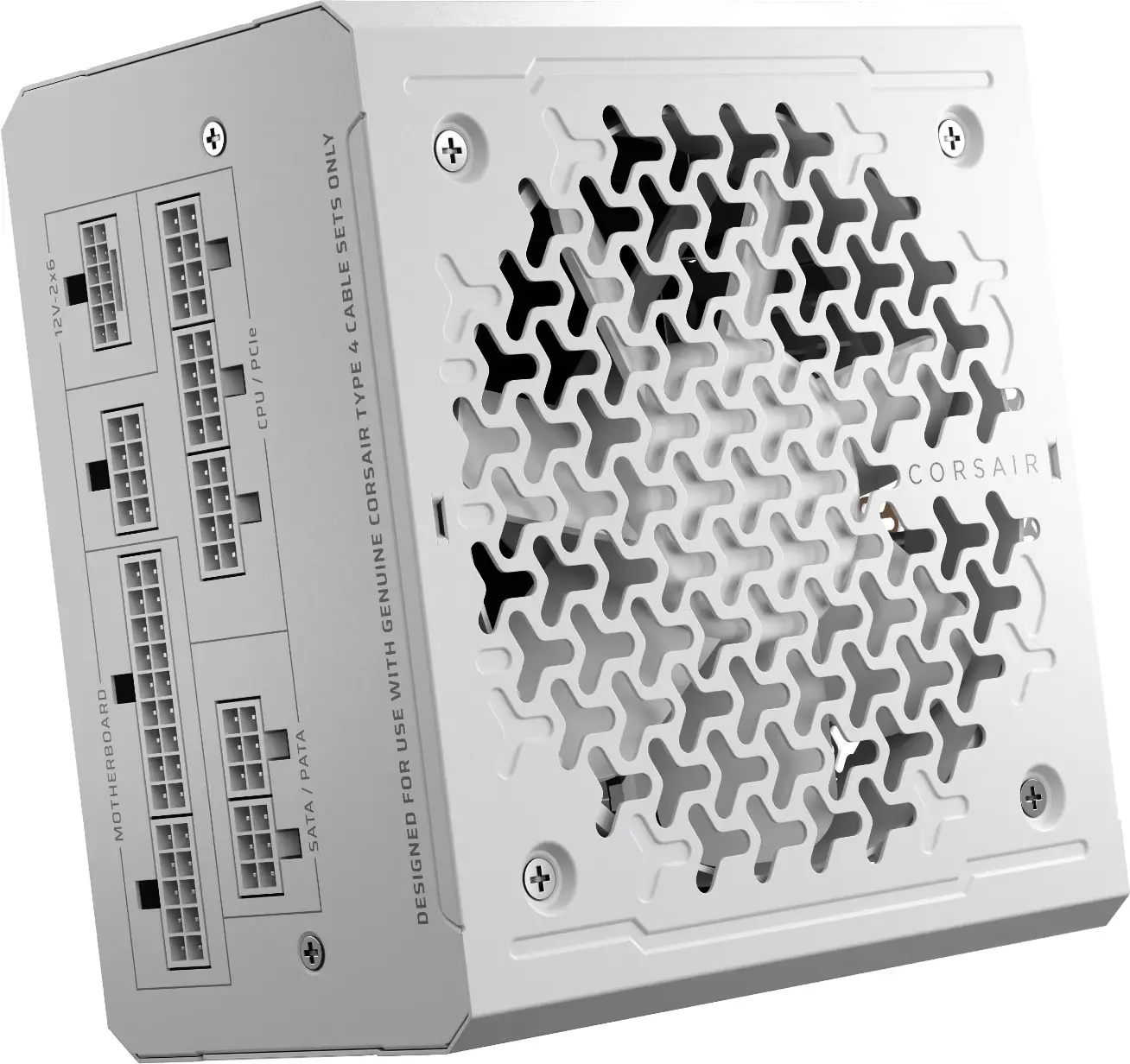 Corsair RMe White Series (3ης γενιάς), RM1000e ThermalProtect White, 1000 Watt, ATX 3.1, PCIe 5.1, πιστοποίηση Cybenetics Platinum, πλήρως αρθρωτό - image 1