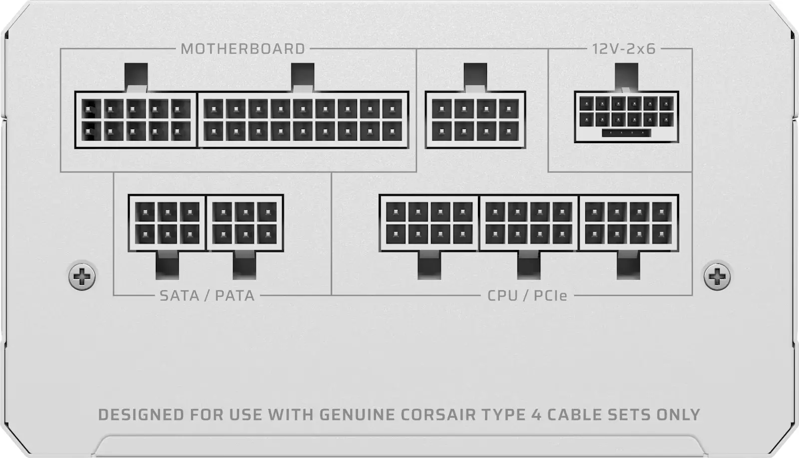 Corsair RMe White Series (3ης γενιάς), RM1000e ThermalProtect White, 1000 Watt, ATX 3.1, PCIe 5.1, πιστοποίηση Cybenetics Platinum, πλήρως αρθρωτό - image 4