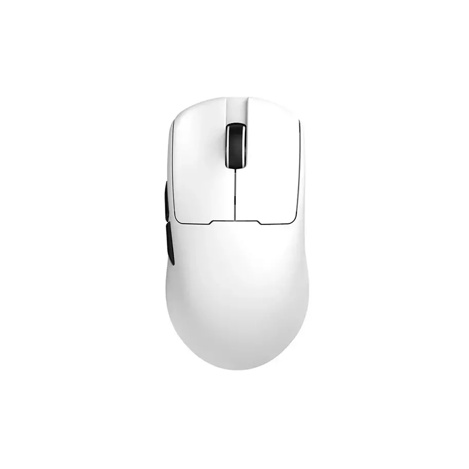 Ajazz професионална геймърска мишка AJ159 V2 MC - Wireless Gaming Mouse - 1K, Magnetic Charging Dock, White