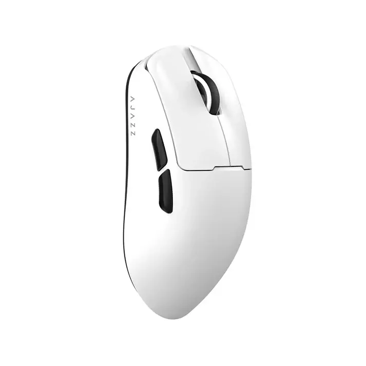 Ajazz професионална геймърска мишка AJ159 V2 MC - Wireless Gaming Mouse - 1K, Magnetic Charging Dock, White - image 1