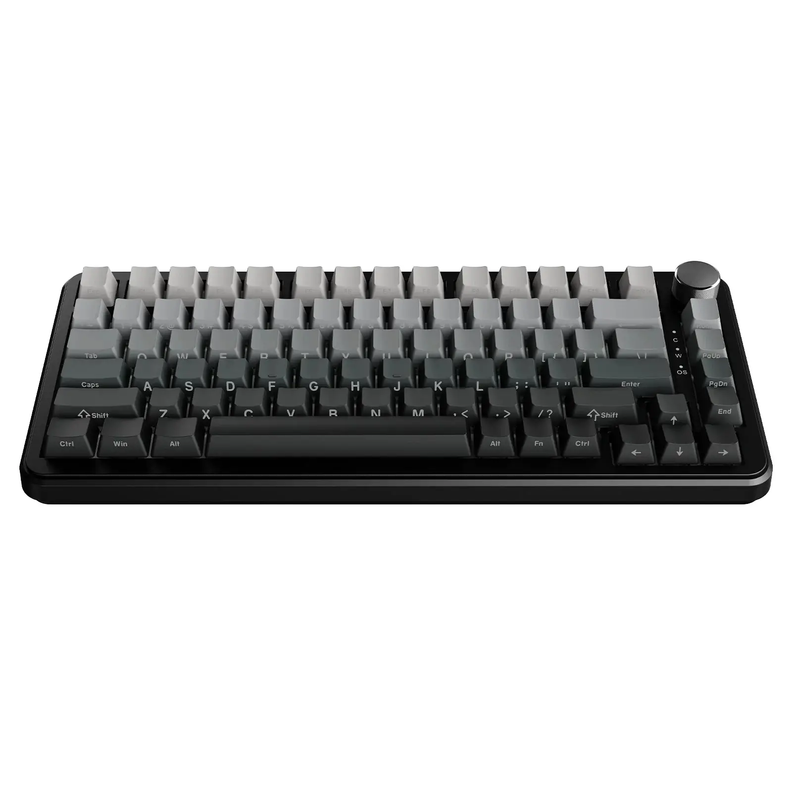 Ajazz геймърска механична клавиатура Wireless Gaming Mechanical Keyboard AK820 MAX - White birch [Linear] (English US), Side Printed, Gray - image 3