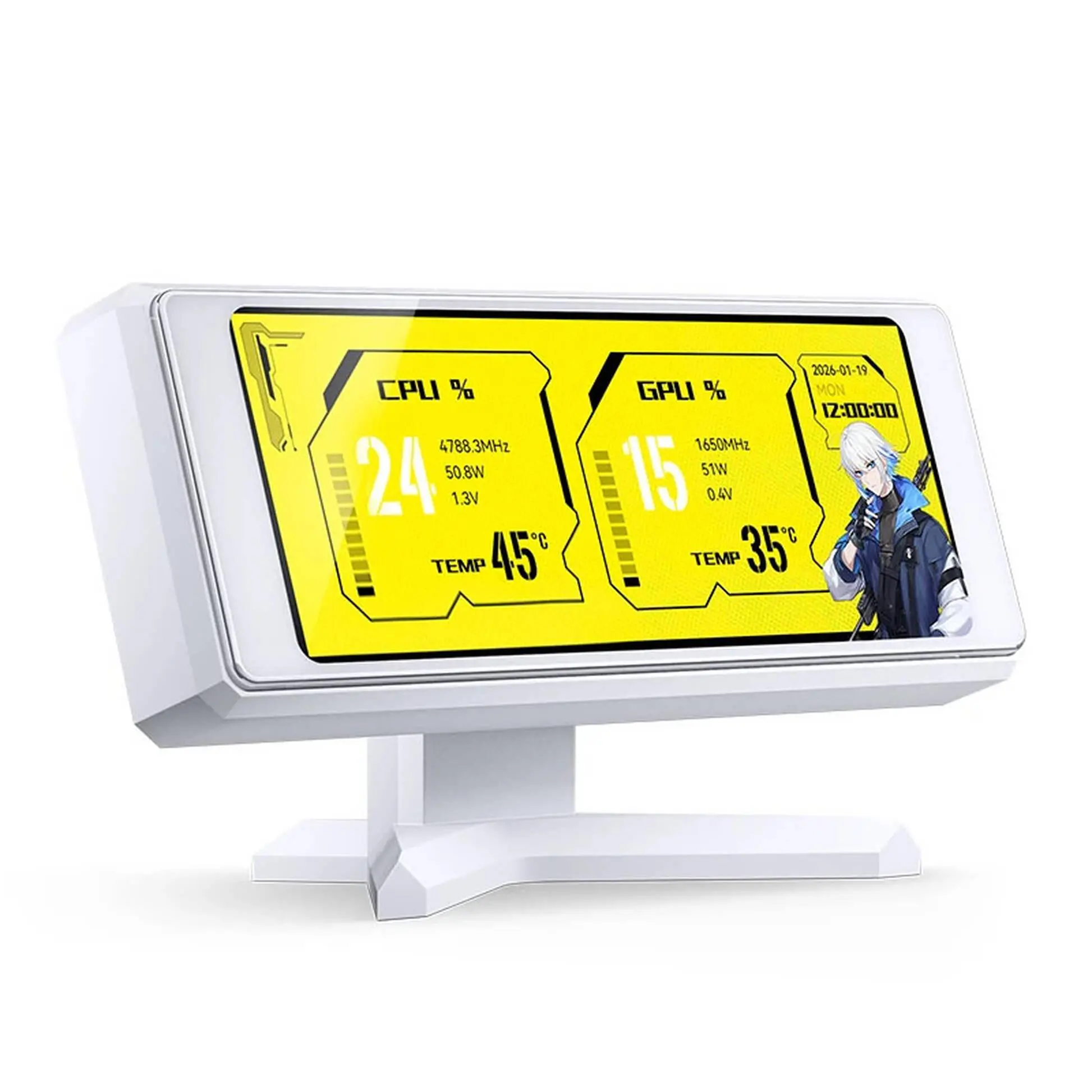 Ενημερωτική οθόνη για case Jonsbo DS339 3.3" IPS - Λευκή