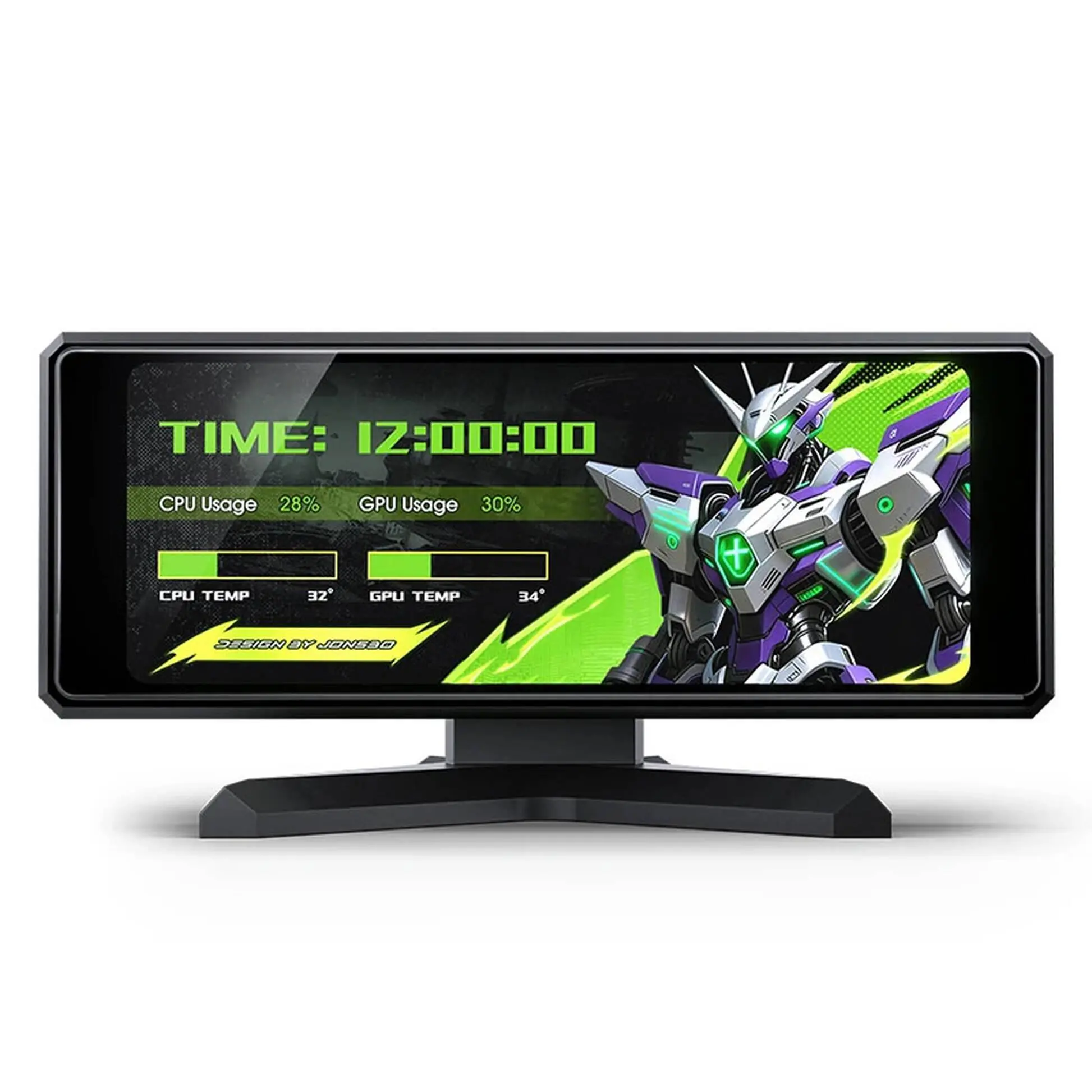 Информативен дисплей за кутия Jonsbo DS339 3.3" IPS - Черен - image 1