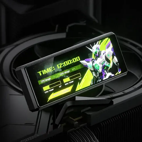 Информативен дисплей за кутия Jonsbo DS339 3.3" IPS - Черен - 3