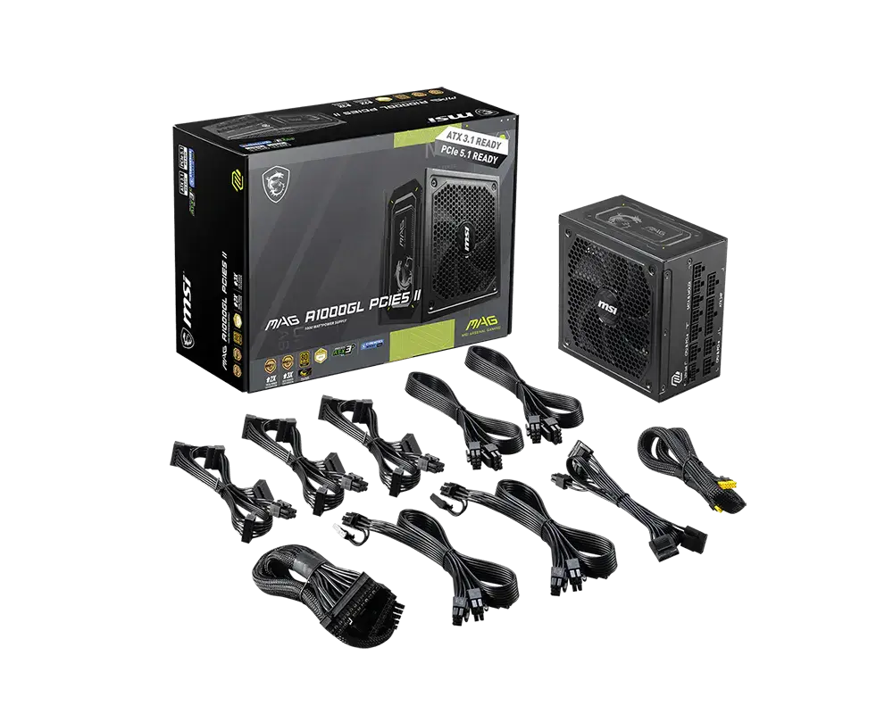 Захранване, PSU MSI MAG A1000GL PCIE5 II - image 4