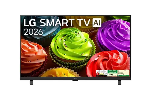 Телевизор, LG 32LB650B3LA, 32" LED HD TV, 1366x768, DVB-T2/C/S2, webOS 26 Smart, ?5 AI Processor Gen9, Resolution Upscaler, Google Cast, AI, AI Sound Pro,  WiFi 5, HDR10 / HLG, eARC (HDMI 2), Airplay2, CI, LAN, USB, Bluetooth 5.3, Two Pole Stand, Black - 1
