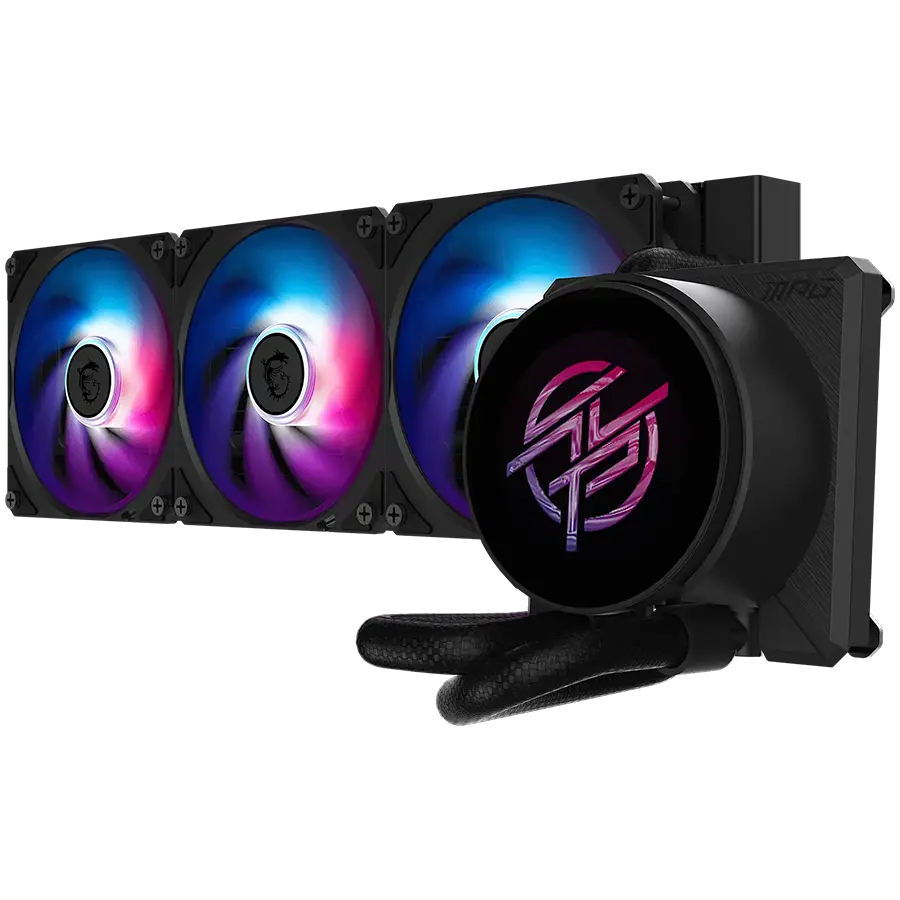 MSI MPG CORELIQUID P22 360, 3x120mm Pre-installed CycloBlade 7 ARGB Fans, 2.1-inch LCD screen, Copper Base, UNI BRACKET, Intel LGA 1700/1851, AMD AM5/AM4, 5Y Warranty