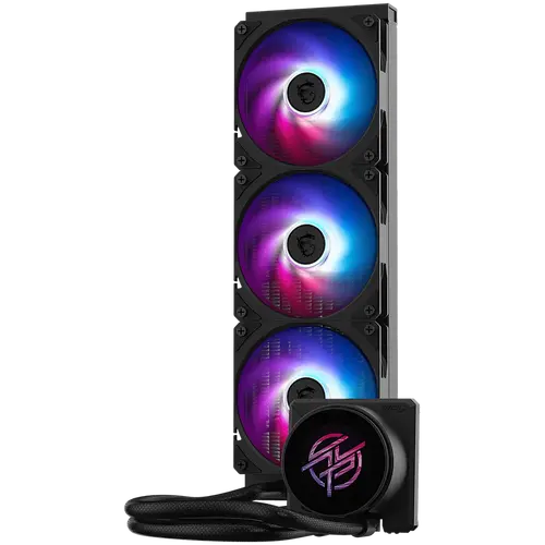 MSI MPG CORELIQUID P22 360, 3x120mm Pre-installed CycloBlade 7 ARGB Fans, 2.1-inch LCD screen, Copper Base, UNI BRACKET, Intel LGA 1700/1851, AMD AM5/AM4, 5Y Warranty - 2