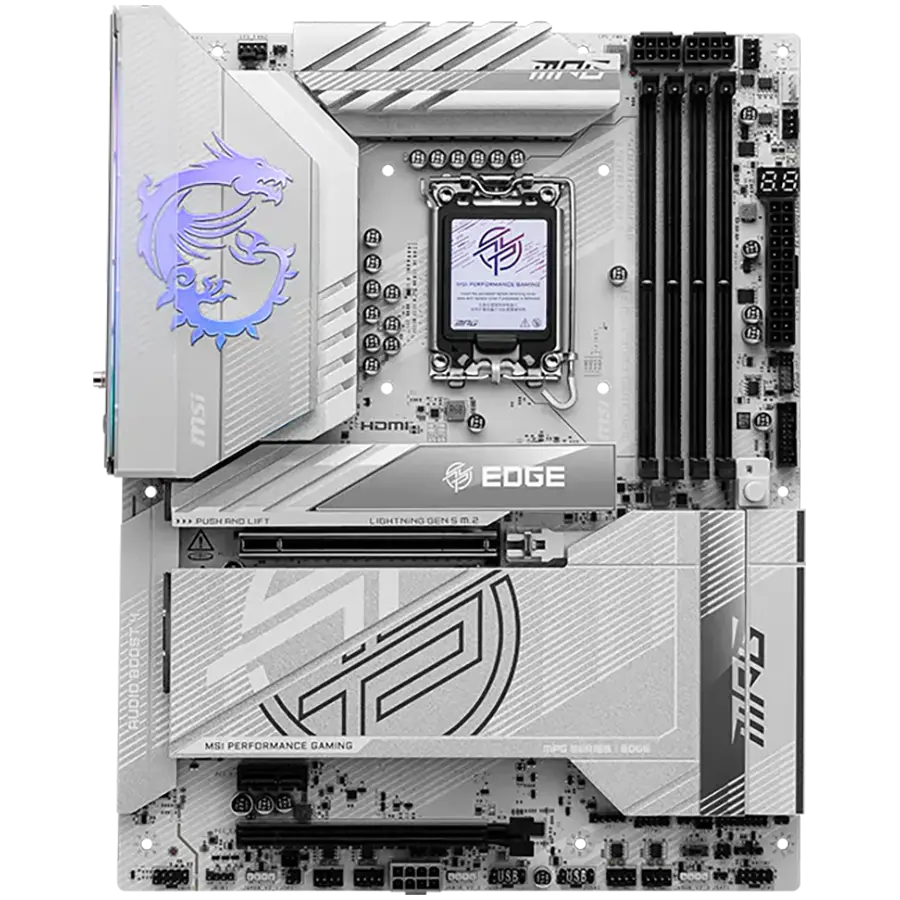 MSI MPG Z890 EDGE TI WIFI, LGA 1851, Dual Channel DDR5 până la 9200(OC)MHz, 2x sloturi PCIe x16, 5x sloturi M.2, 1x USB 2.0, 4x USB 3.2 Gen 1, 4x USB - image 1