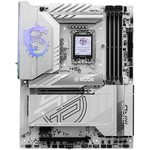 MSI MPG Z890 EDGE TI WIFI, LGA 1851, Dual Channel DDR5 până la 9200(OC)MHz, 2x sloturi PCIe x16, 5x sloturi M.2, 1x USB 2.0, 4x USB 3.2 Gen 1, 4x USB - 2