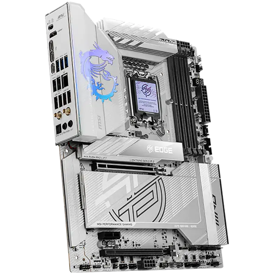 MSI MPG Z890 EDGE TI WIFI, LGA 1851, Dual Channel DDR5 până la 9200(OC)MHz, 2x sloturi PCIe x16, 5x sloturi M.2, 1x USB 2.0, 4x USB 3.2 Gen 1, 4x USB - image 2