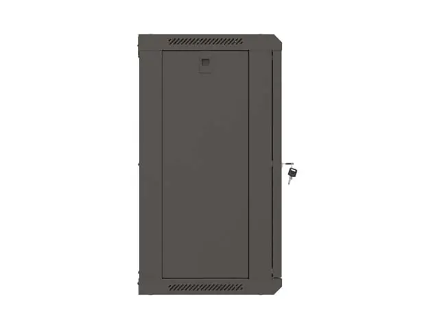 Комуникационен шкаф, Lanberg Rack Cabinet, 19" wall-mount 12U/540x350 (flat pack) with glass door, Black - image 3