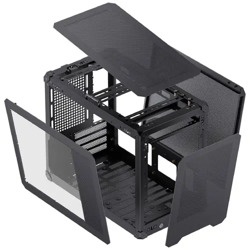 Кутия Jonsbo C6 MAX Micro-ATX - Black - 11