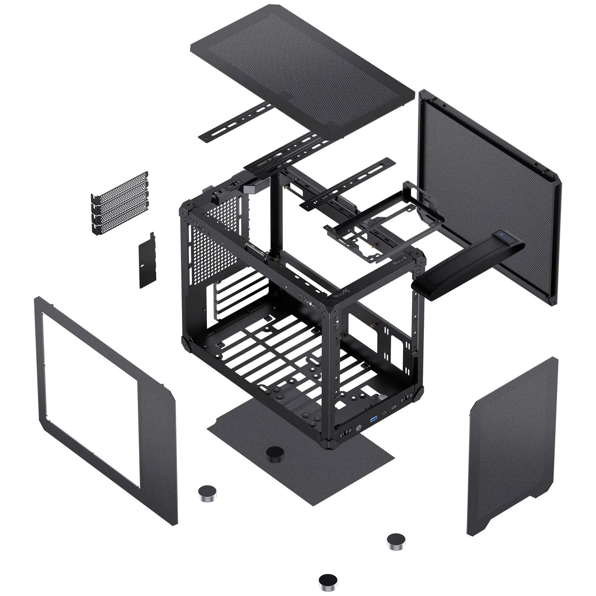 Кутия Jonsbo C6 MAX Micro-ATX - Black - image 11