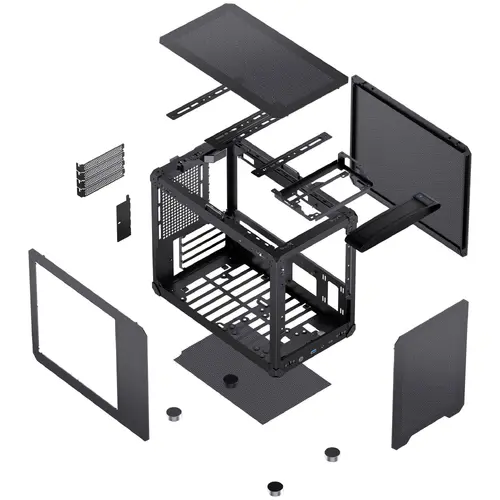 Кутия Jonsbo C6 MAX Micro-ATX - Black - 12