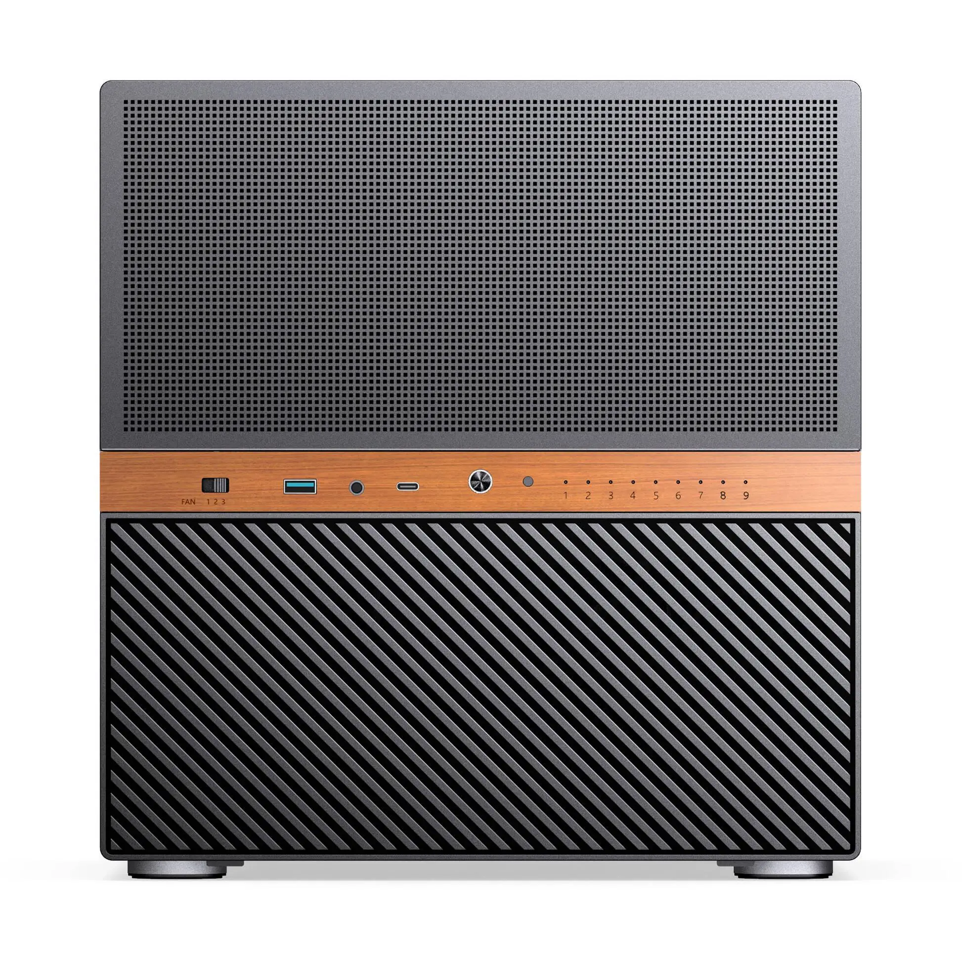 Кутия Jonsbo N6 NAS Micro-ATX - Black - image 2