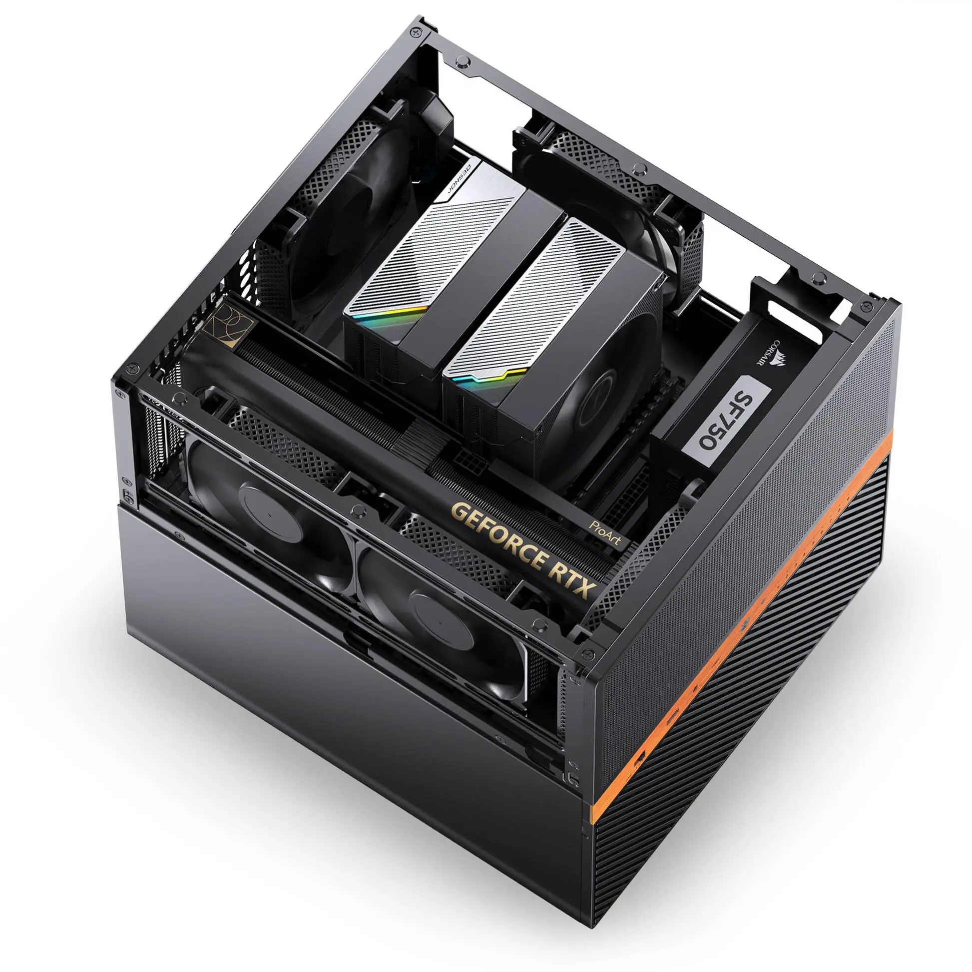 Кутия Jonsbo N6 NAS Micro-ATX - Black - image 7