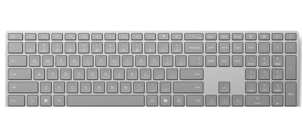 Клавиатура, Microsoft Surface Keyboard 2 Bluetooth Eng Intl Commercial Gray