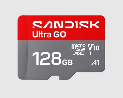 Κάρτα μνήμης SANDISK Ultra GO microSDXC, 128GB, A1, UHS-I, 190MB/s - 1