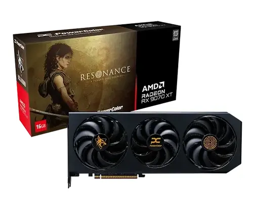 Видео карта PowerColor Radeon RX 9070 XT Hellhound Resonance Edition 16GB GDDR6 - 4