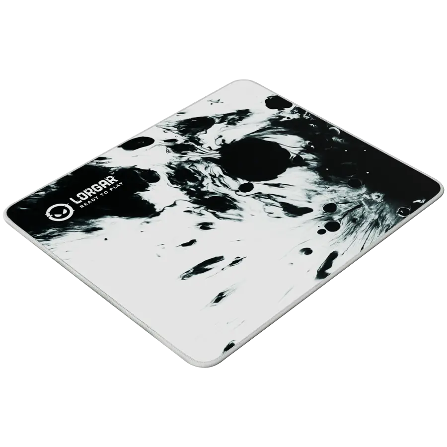 full print white and black design, bottom is black rubber with embossed LORGAR logo with double side edge stitching - image 3