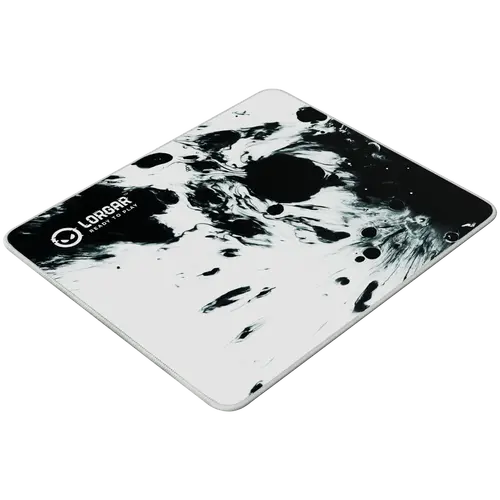 full print white and black design, bottom is black rubber with embossed LORGAR logo with double side edge stitching - 4