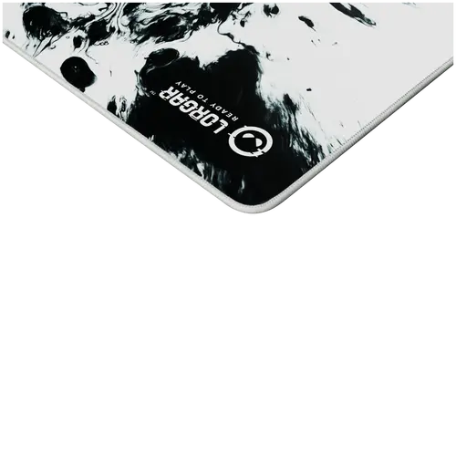 full print white and black design, bottom is black rubber with embossed LORGAR logo with double side edge stitching - 6