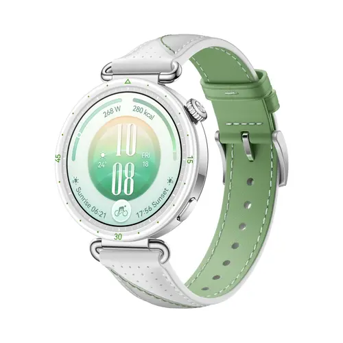 Часовник, Huawei Watch GT 7 Konsu-B39LG White and Green Composite Leather + Huawei Freebuds SE 4 ANC, White - 2