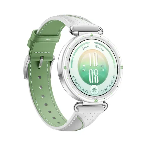 Часовник, Huawei Watch GT 7 Konsu-B39LG White and Green Composite Leather + Huawei Freebuds SE 4 ANC, White - 3