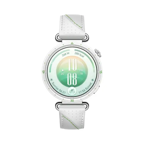Часовник, Huawei Watch GT 7 Konsu-B39LG White and Green Composite Leather + Huawei Freebuds SE 4 ANC, White - 1
