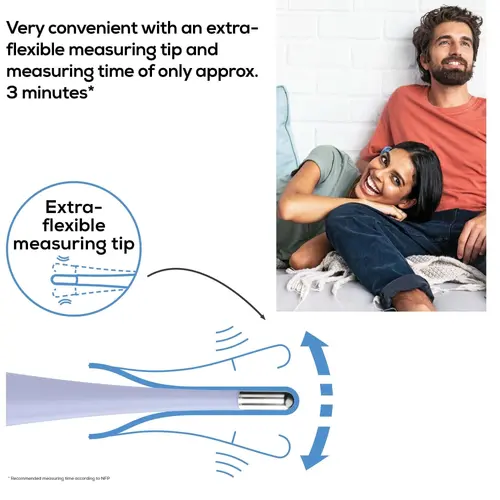 Термометър, Beurer OT 20 BasalControl Basic - Ovulation thermometer; Suitable for oral & vaginal measurements; Can be disinfected, Waterproof, Measuring time: Up to 3 minutes - 7
