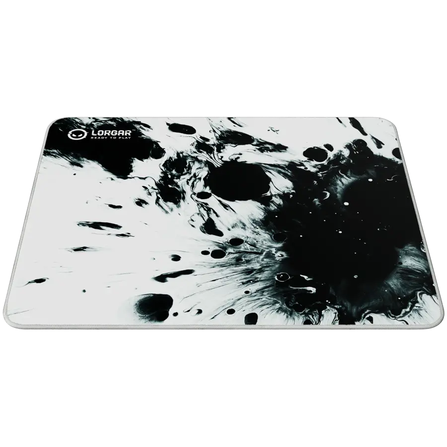 Full print white and black design, Bottom is black rubber with embossed LORGAR logo, with double side edge stitching - image 2