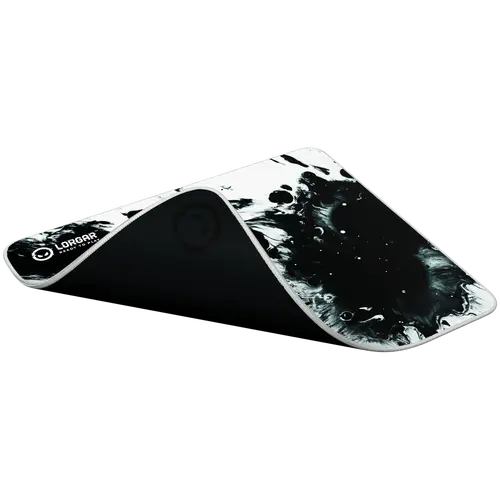 Full print white and black design, Bottom is black rubber with embossed LORGAR logo, with double side edge stitching - 5