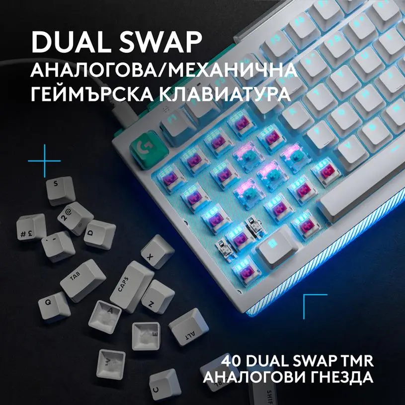Μηχανικό gaming πληκτρολόγιο Logitech G512 X 98 - Dual Swap Analog/Mechanical Switch - Λευκό - image 6