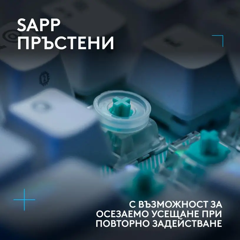Геймърска механична клавиатура Logitech G512 X 98 - Dual Swap Analog/Mechanical Switch - White - image 7