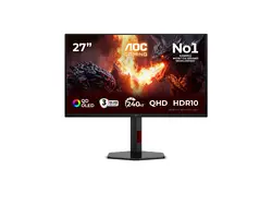 AOC Q27G4ZDR 27inch OLED 2560x1440 240Hz Adaptive Sync Response time GtG 0.03ms 2 x USB-A 1 x USB-B HDMI 2.1 x 2 DisplayPort 1.4 x 1