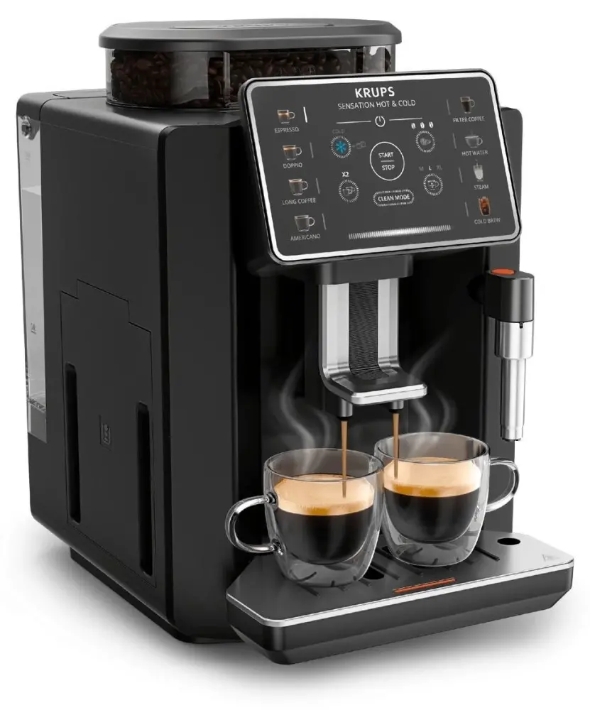 Espressor automat, Krups EA9138E0 Sensation Hot&Cold Coffee Blk