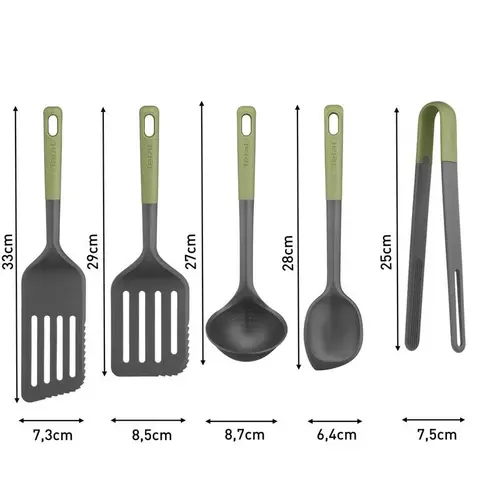 Set ustensile de gătit, Tefal K279S555 Set 5Pcs Essential 2In1 Gr/Mori - 3