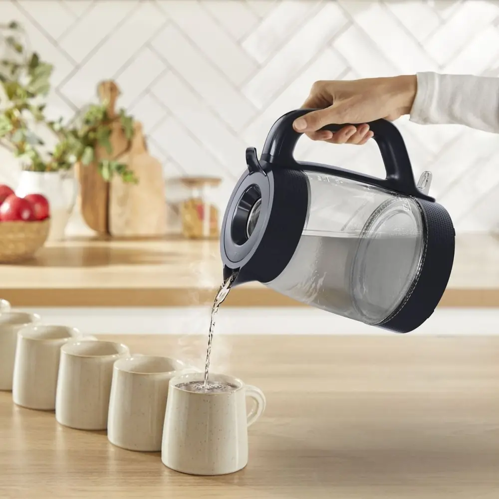 Електрическа кана, Tefal KO2G08E0 Ket Morning Glass Blk Knight - image 2