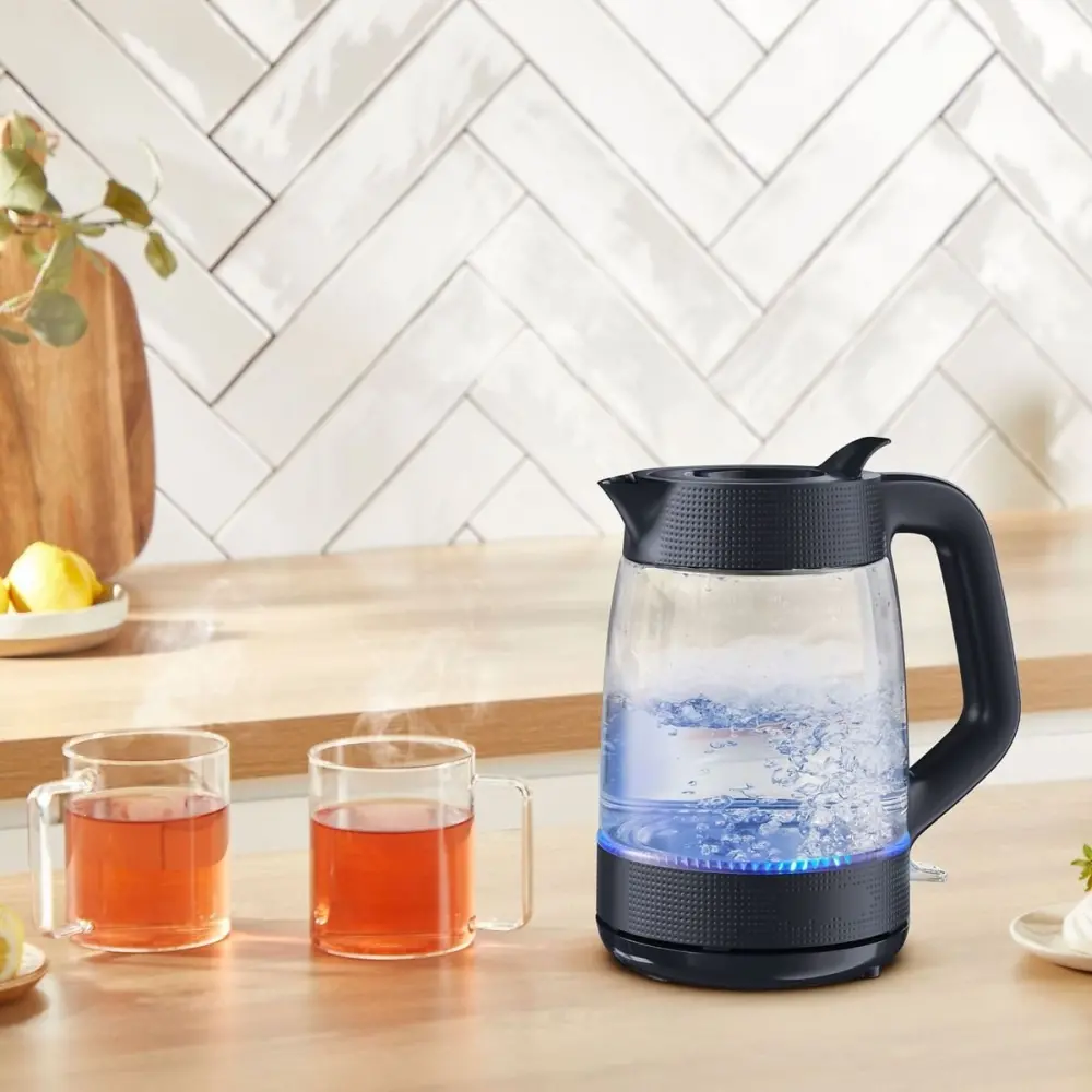 Електрическа кана, Tefal KO2G08E0 Ket Morning Glass Blk Knight - image 3