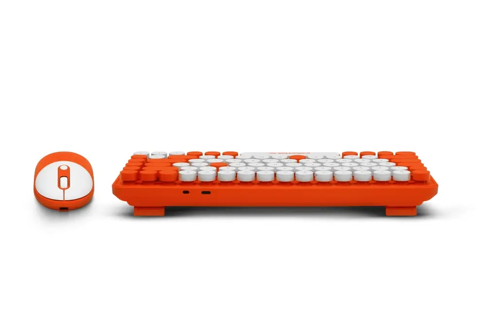 Комплект, PackardBell The Dot Combo, PBA 600, BT Keyboard and mouse, Ergonomic Slim Design, Quiet Keys, US layout, Orange - image 10