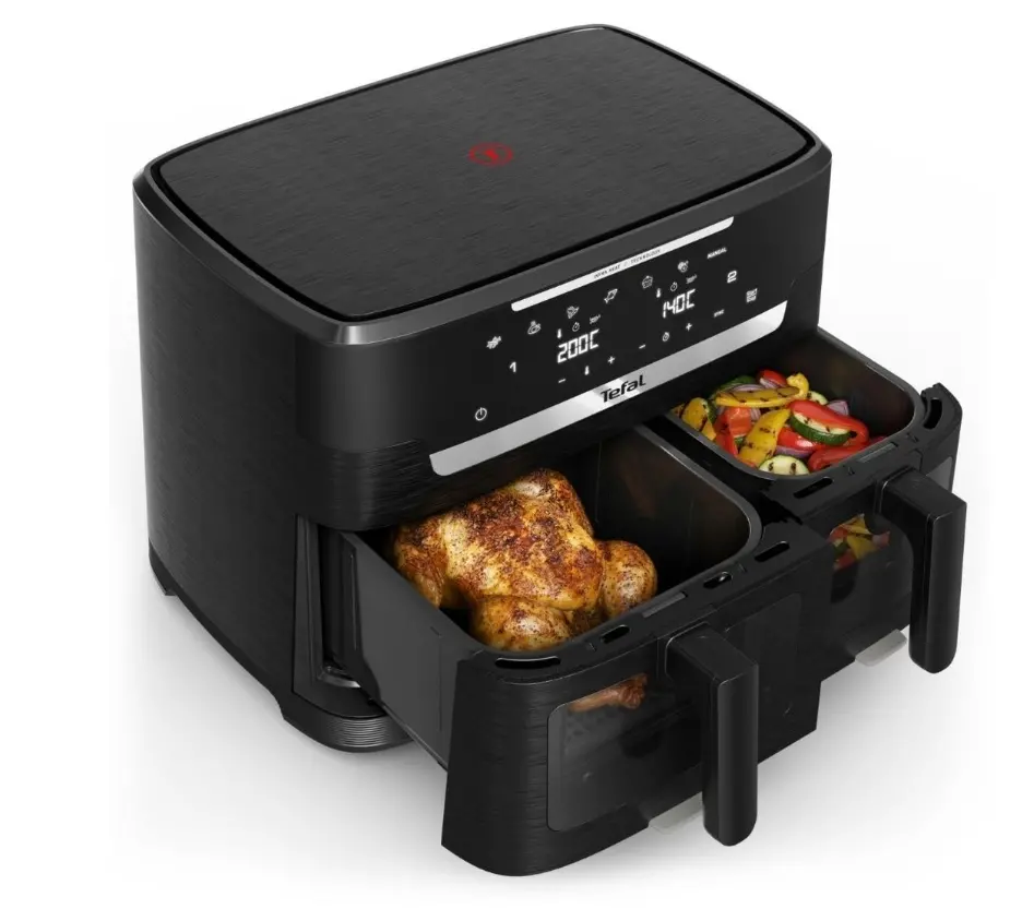 Уред за здравословно готвене, Tefal EY9478E0 Xxl Dual Easy Fry Ir Blk Eu - image 1