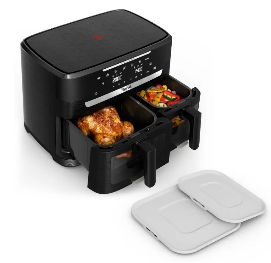 Уред за здравословно готвене, Tefal EY9478E0 Xxl Dual Easy Fry Ir Blk Eu - image 2