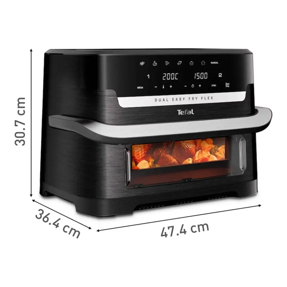 Уред за здравословно готвене, Tefal EY9278E0 Flex Easy Fry Infrared Blk Eu - image 3