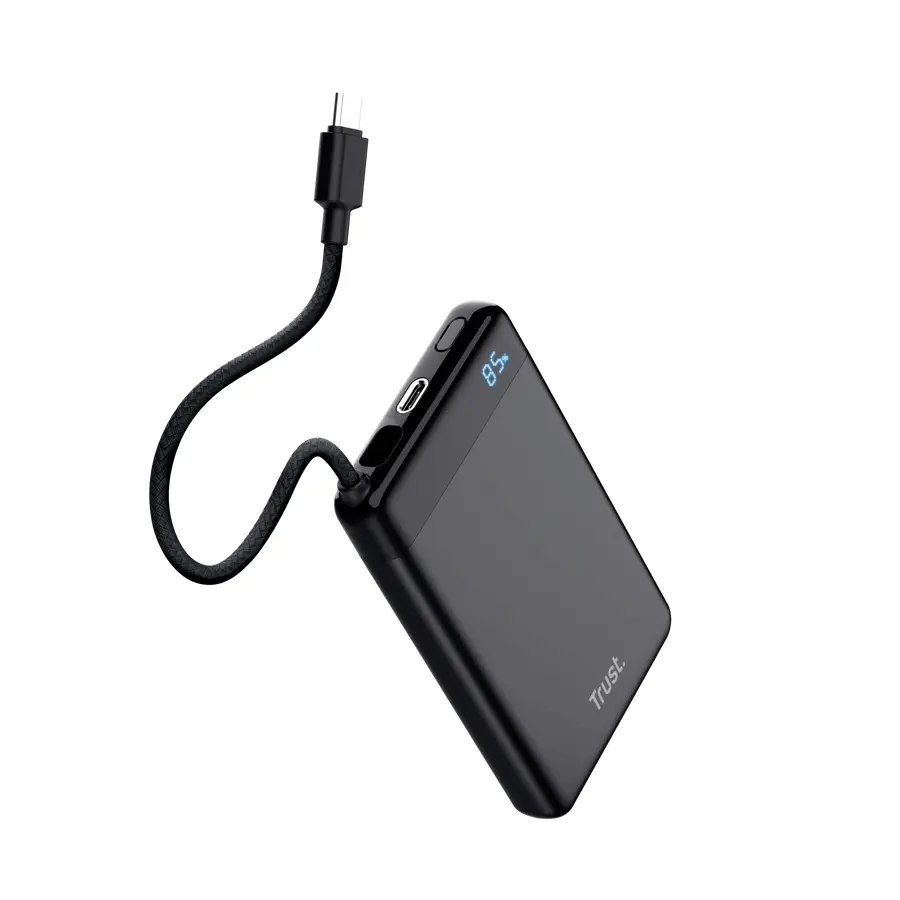 Baterie externă, TRUST Fiera 10.000 Powerbank cu cablu fix - image 1