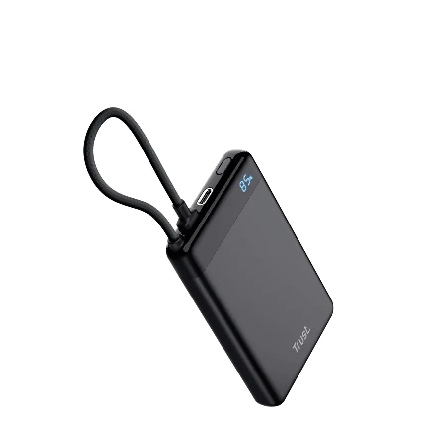 Εξωτερική μπαταρία, TRUST Fiera 10.000 Powerbank με σταθερό καλώδιο - image 2