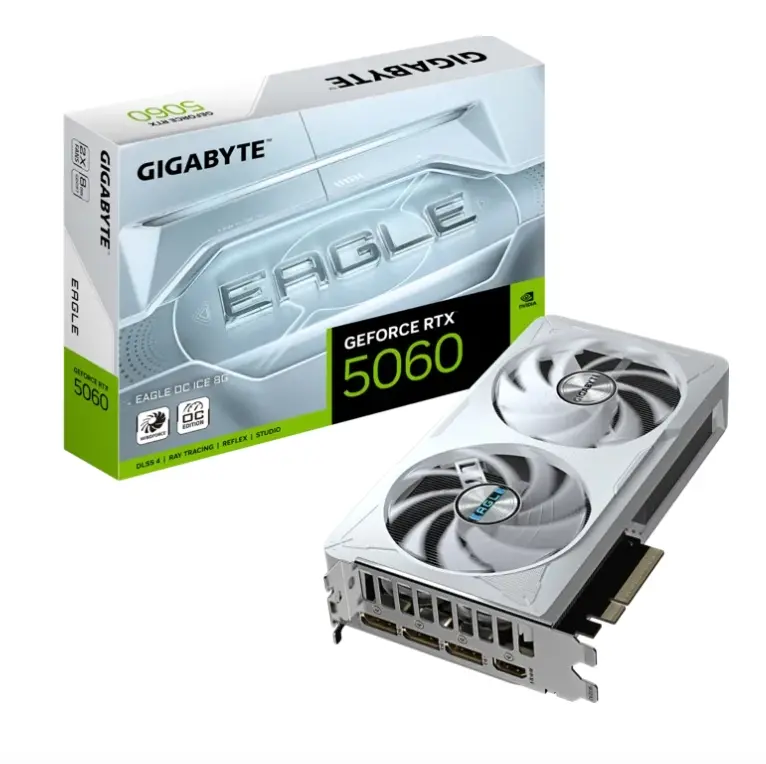 Placă video, Gigabyte GeForce RTX 5060 8GB GDDR7 Eagle OC Ice