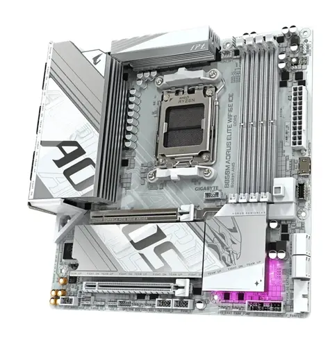 Placă de bază, Gigabyte B850M Aorus Elite Ice - 4